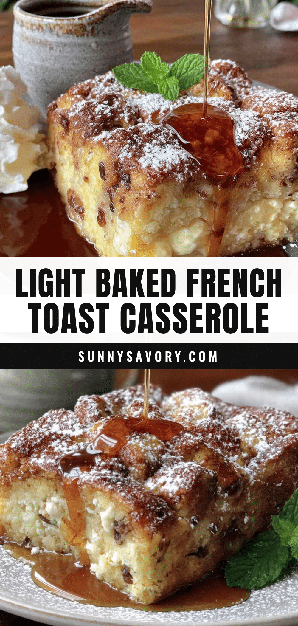 light baked french toast casserole recipe