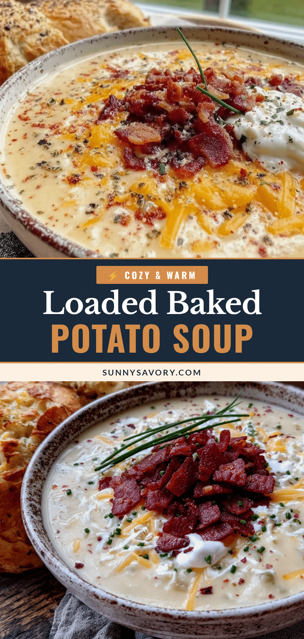 loaded baked potato soup with bacon recipe