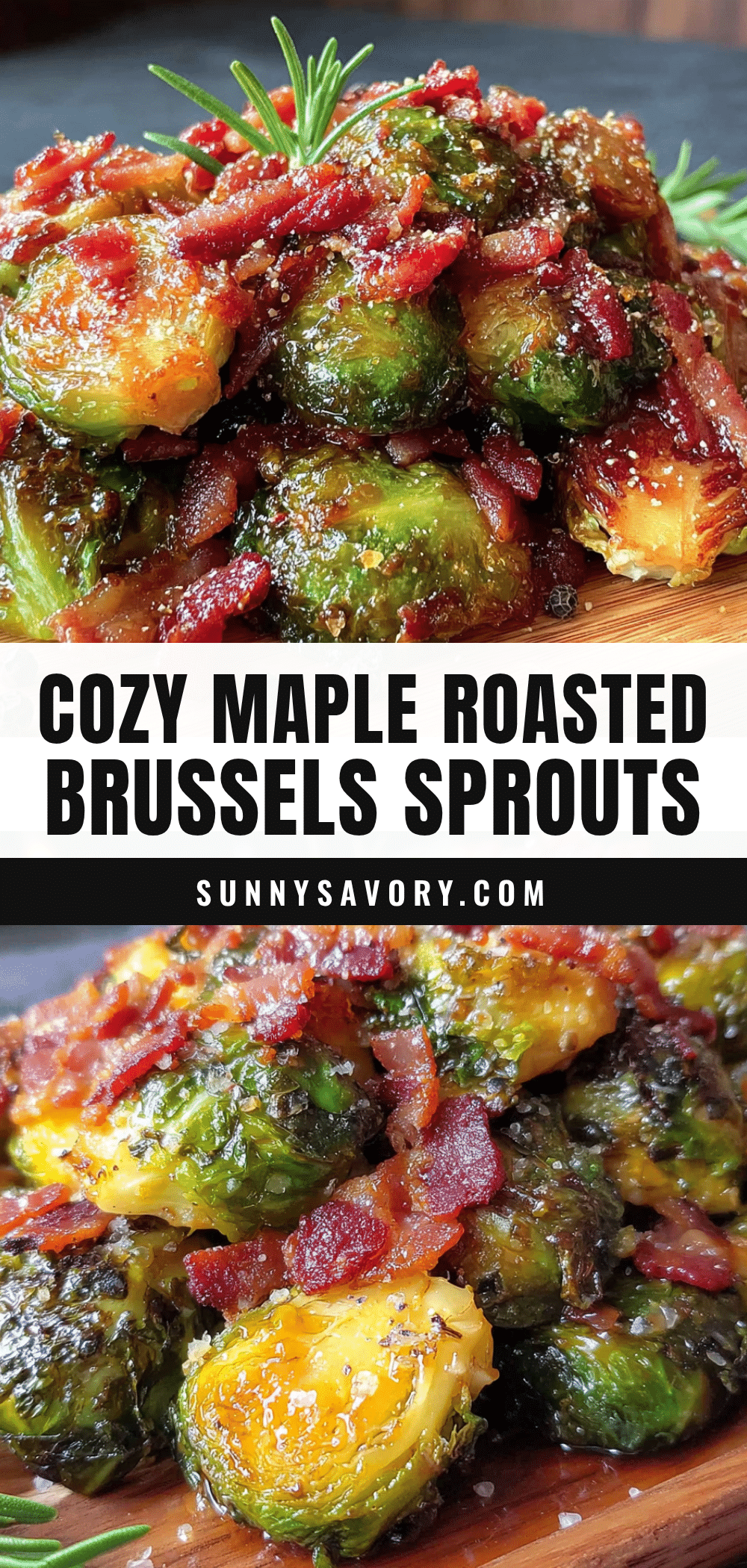 Maple roasted brussels sprouts with bacon recipe