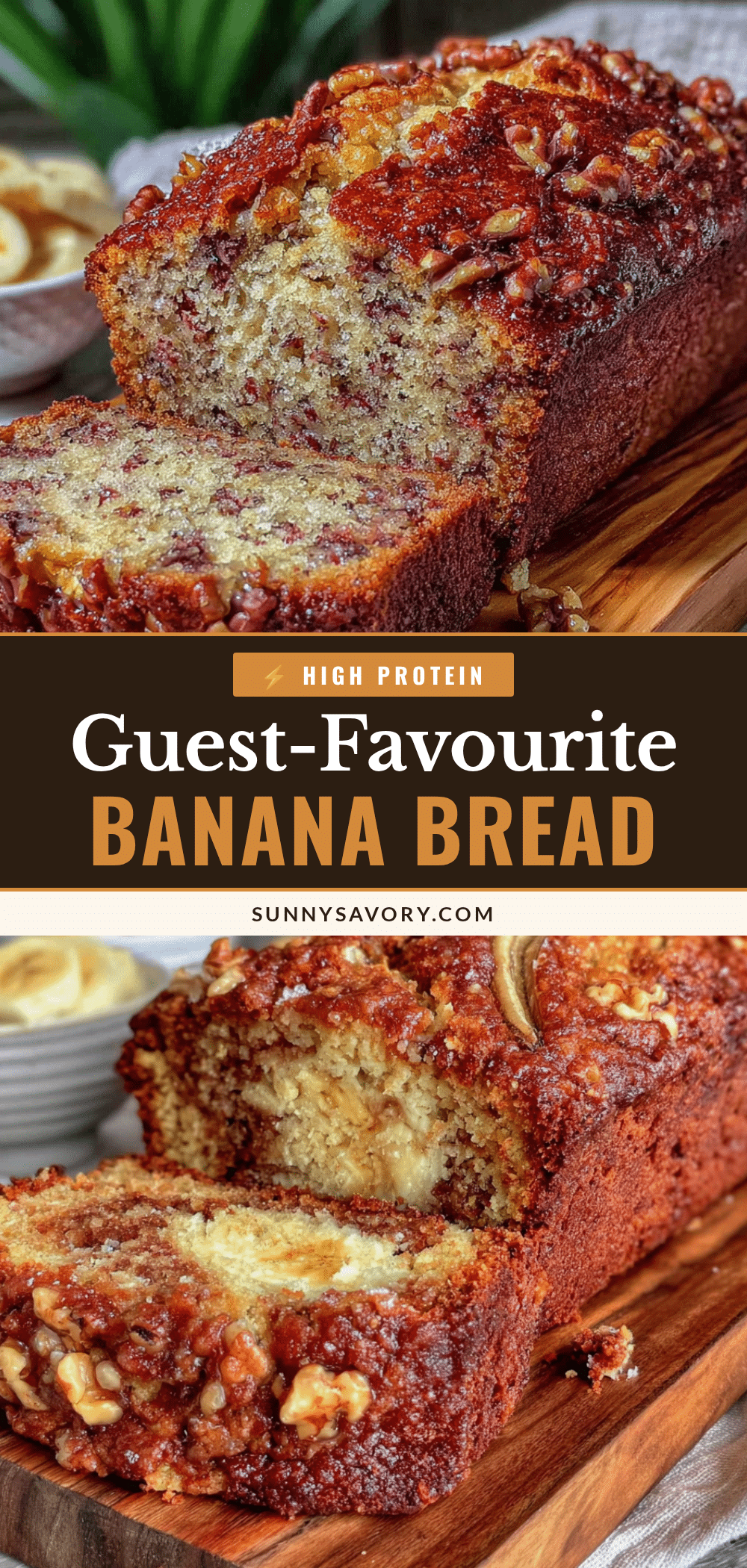 one-bowl banana bread with walnuts recipe