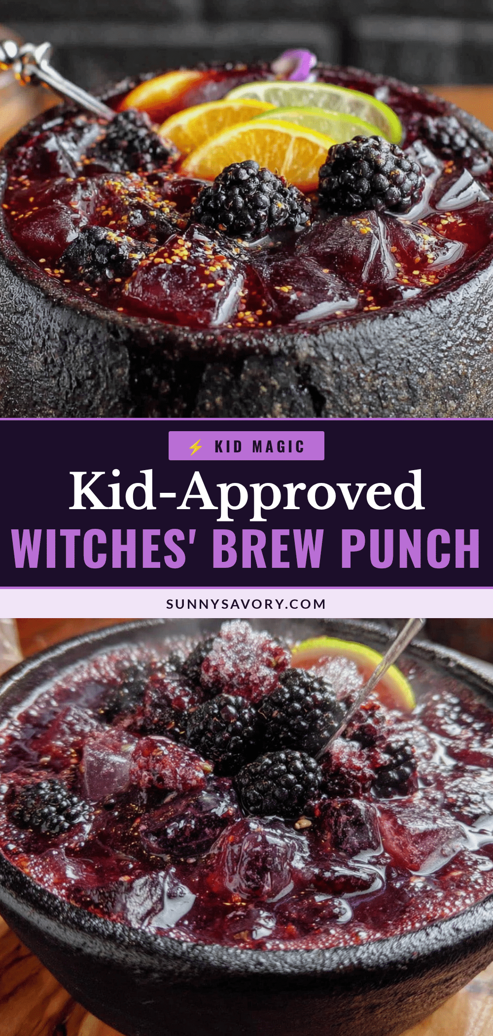 Purple Witches Brew Halloween Punch recipe