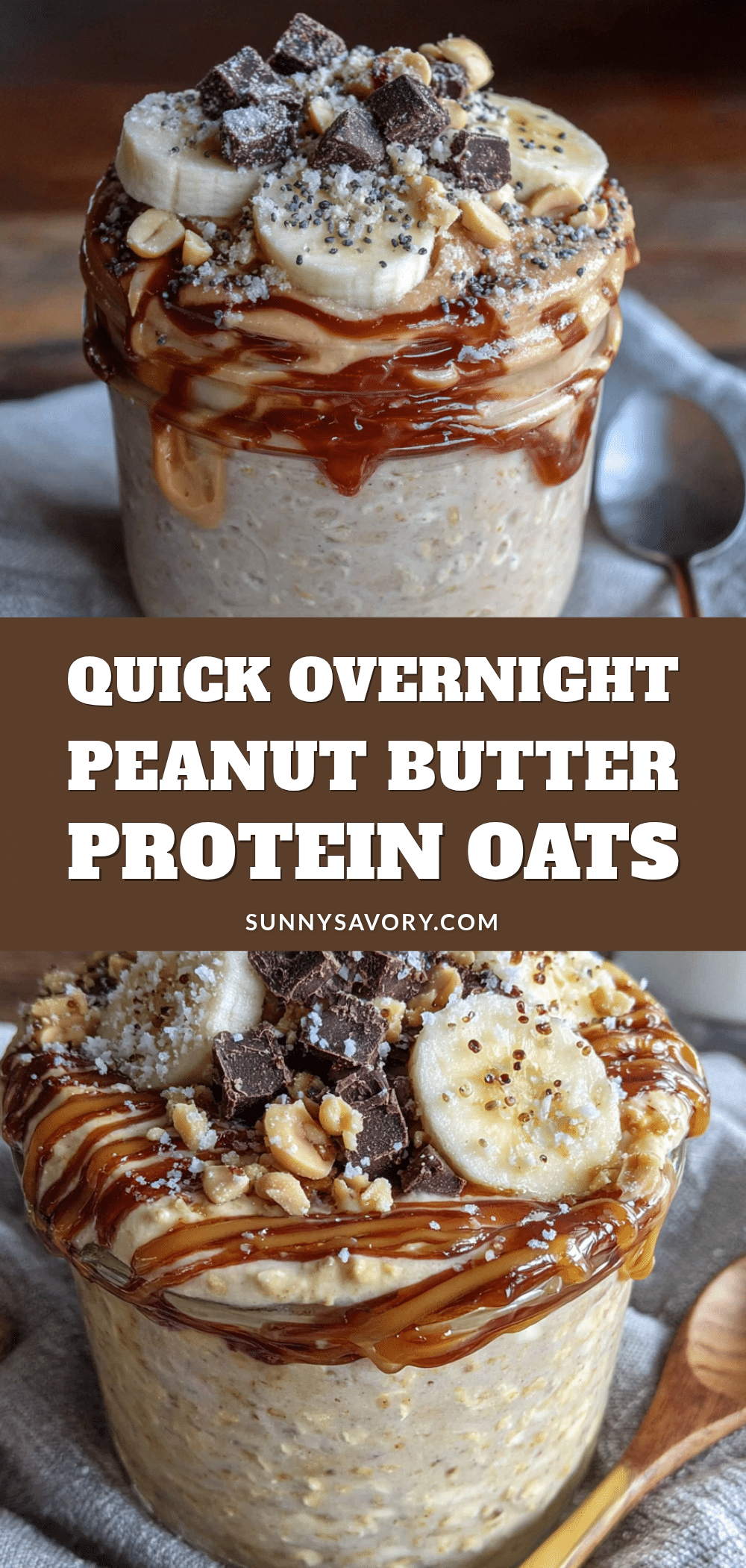 quick overnight peanut butter protein oats recipe