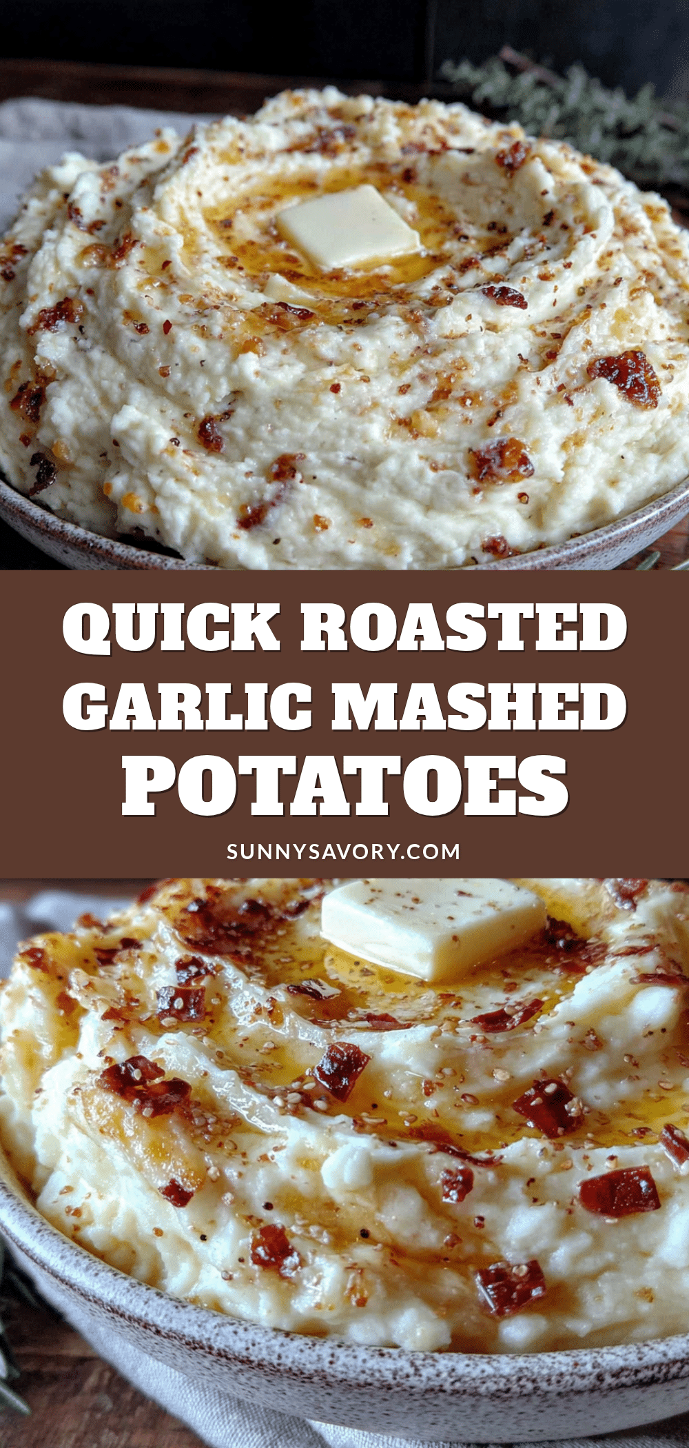 Quick Roasted Garlic Mashed Potatoes recipe