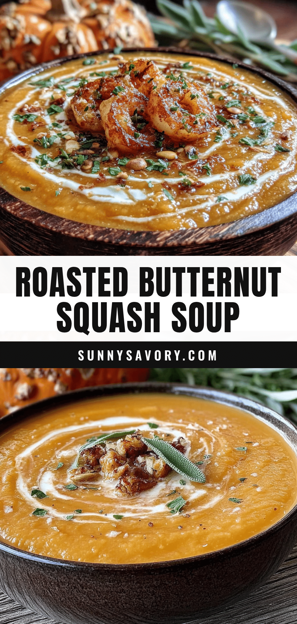 roasted butternut squash soup with sage recipe
