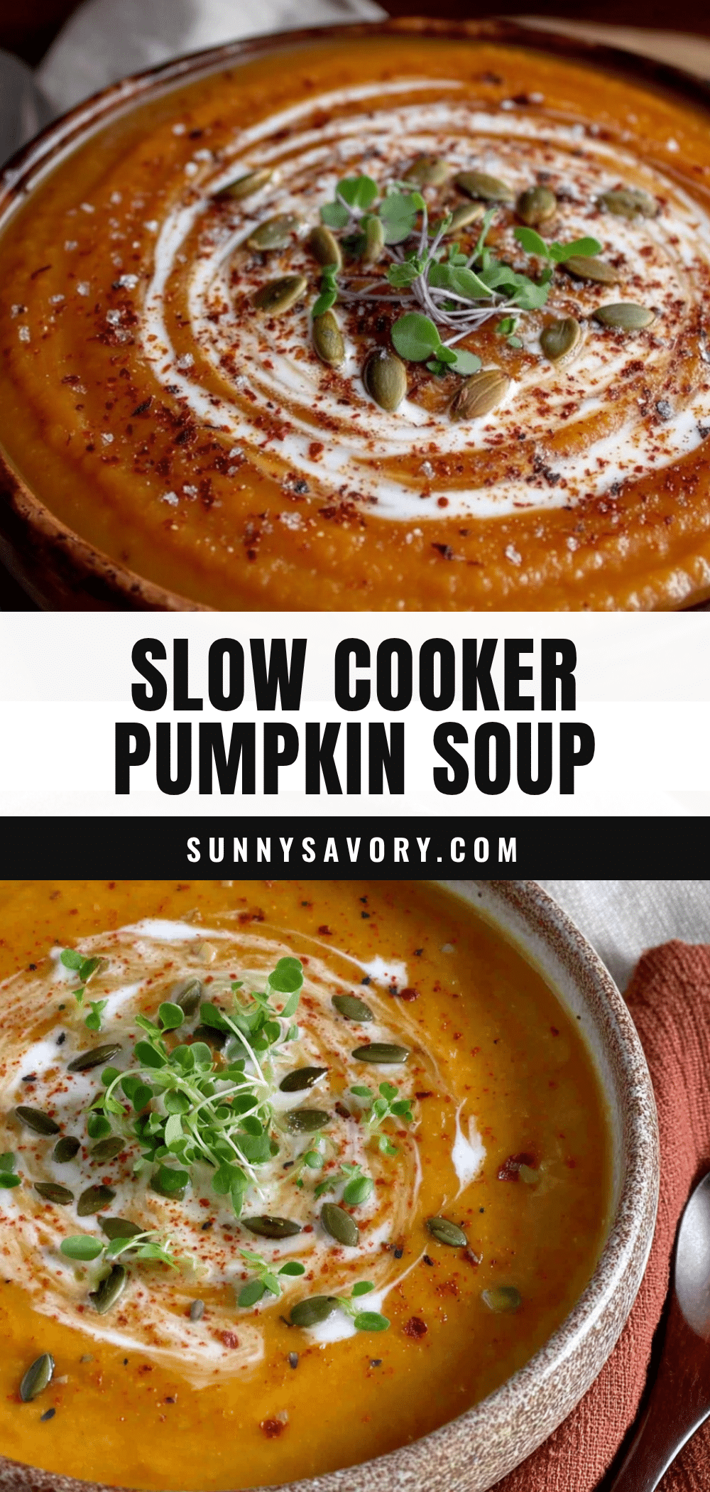 slow cooker pumpkin coconut soup recipe