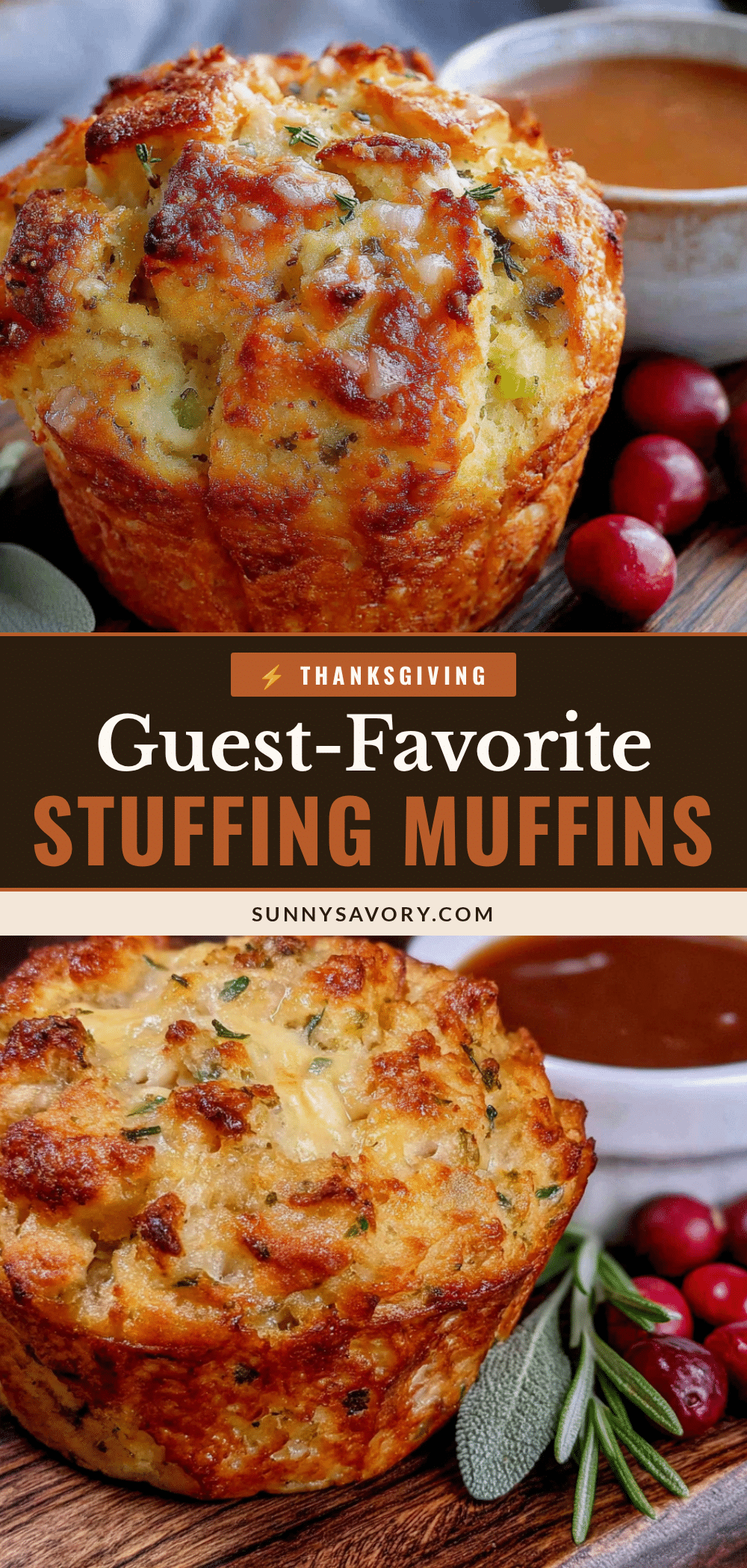 Thanksgiving stuffing muffins recipe