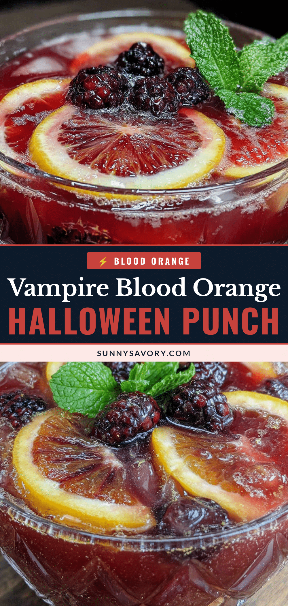 vampire blood orange halloween punch recipe