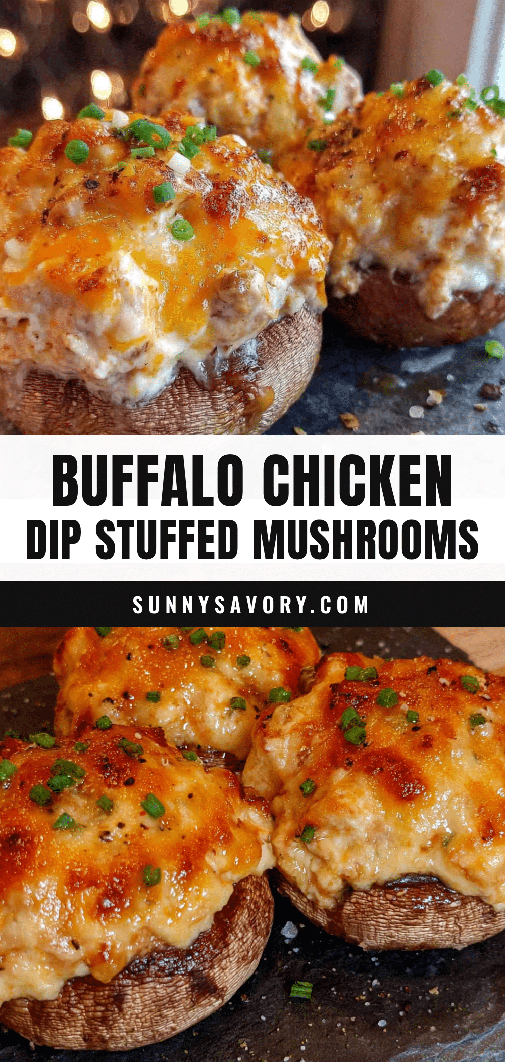 buffalo chicken dip stuffed mushrooms recipe