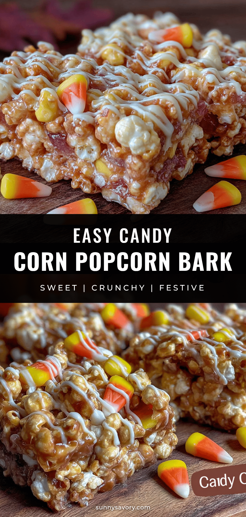 candy corn popcorn bark recipe