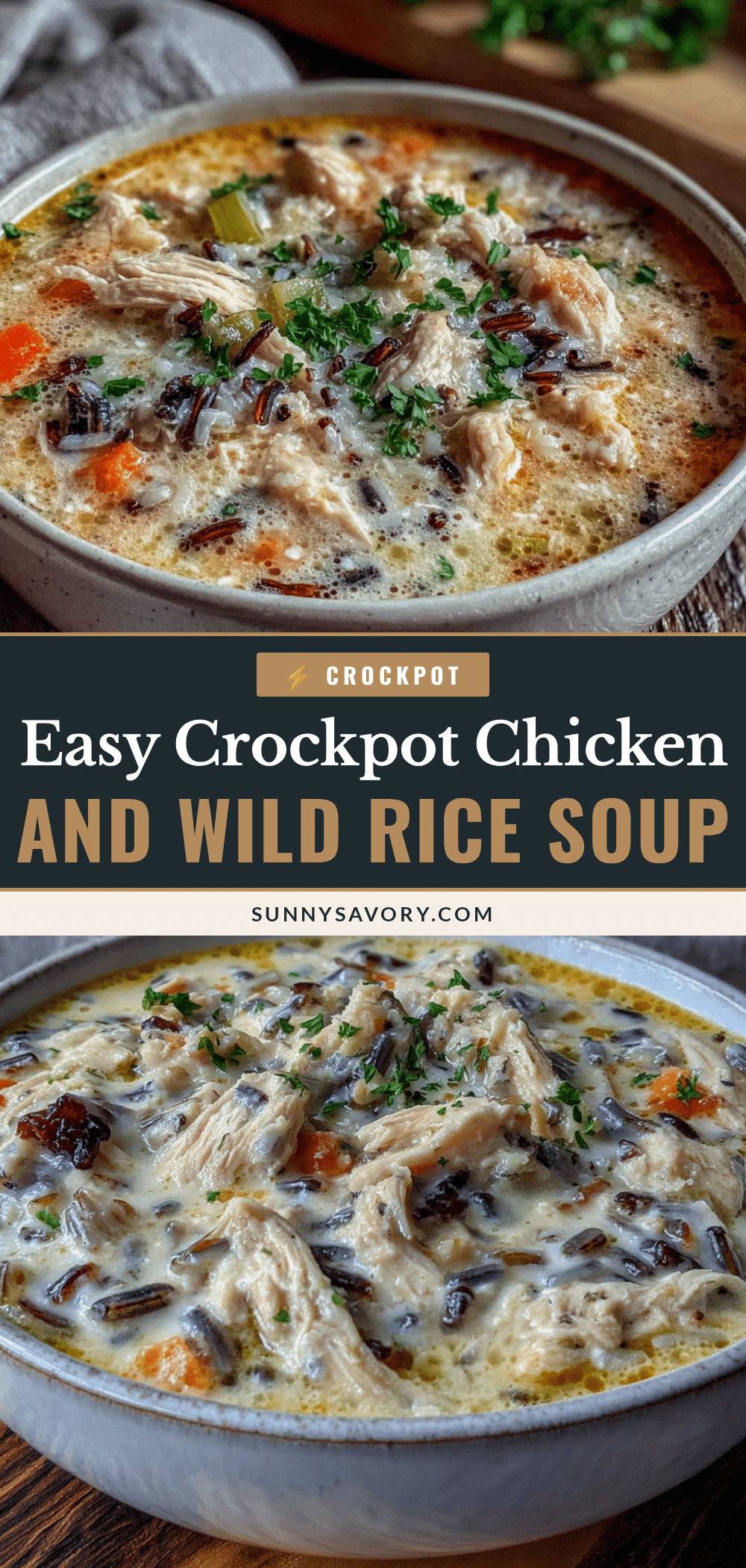 crockpot chicken and wild rice soup recipe