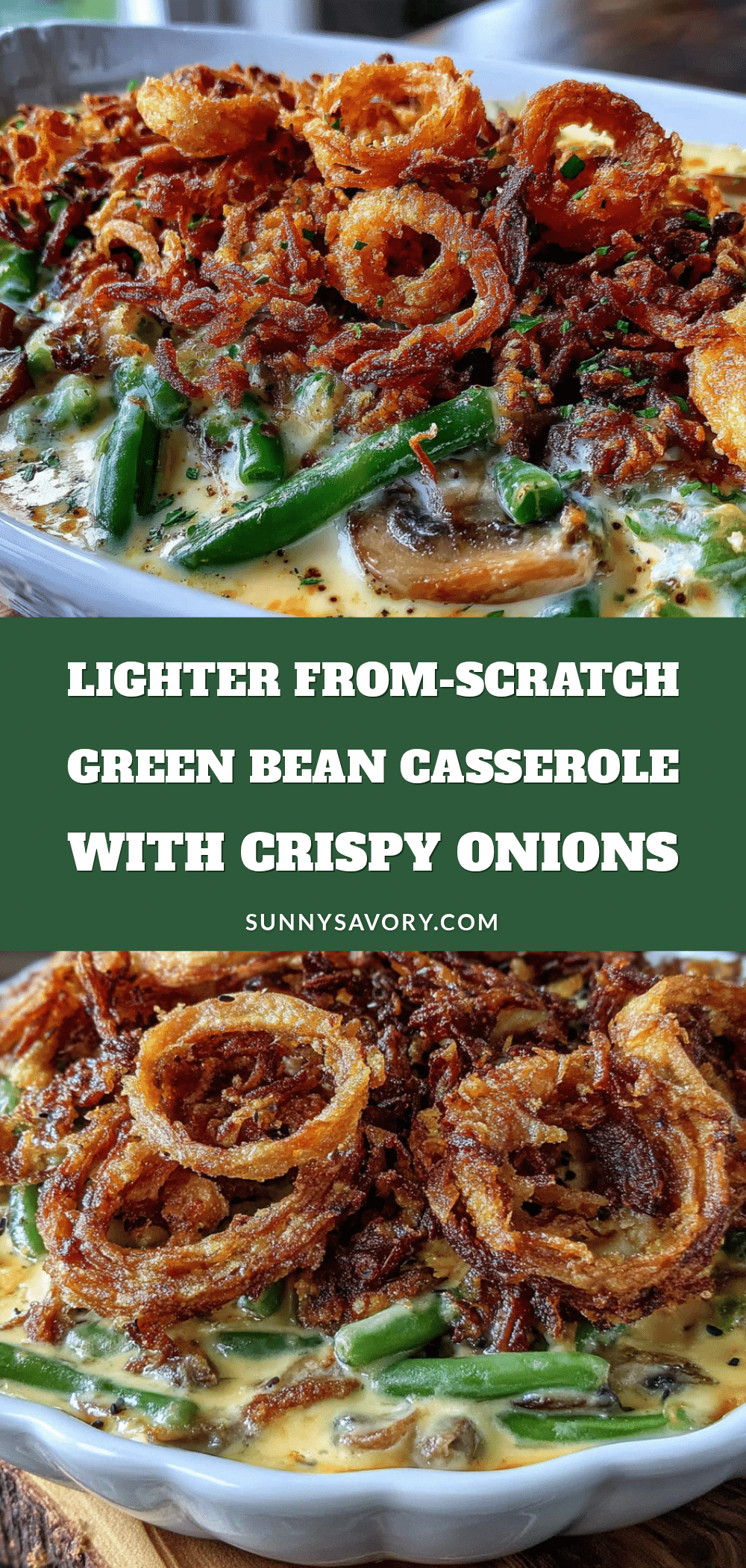 lighter green bean casserole recipe