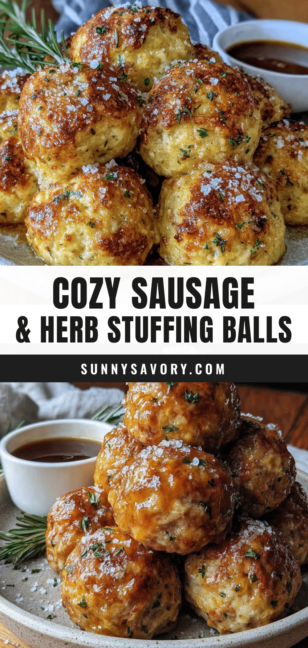 Sausage and herb stuffing balls recipe